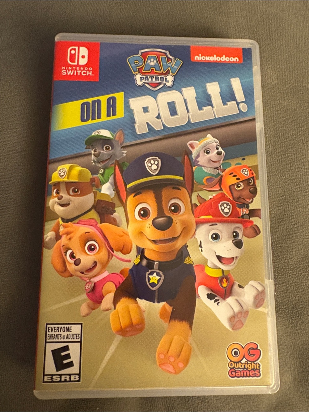 Nintendo Switch PAW Patrol: On a Roll! — Blue & Red Game Card
